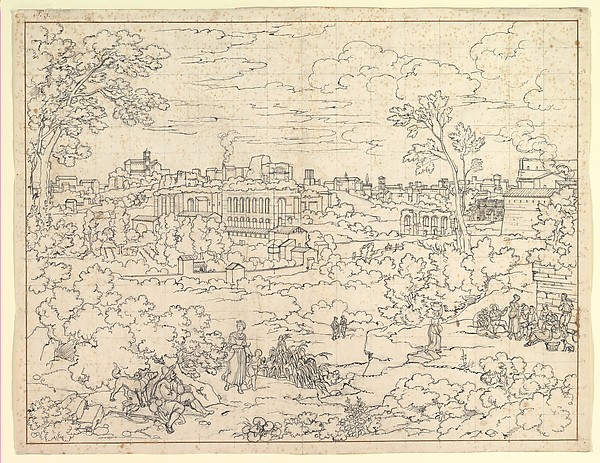 Joseph Anton Koch, Ruins of the Imperial Palaces in Rome