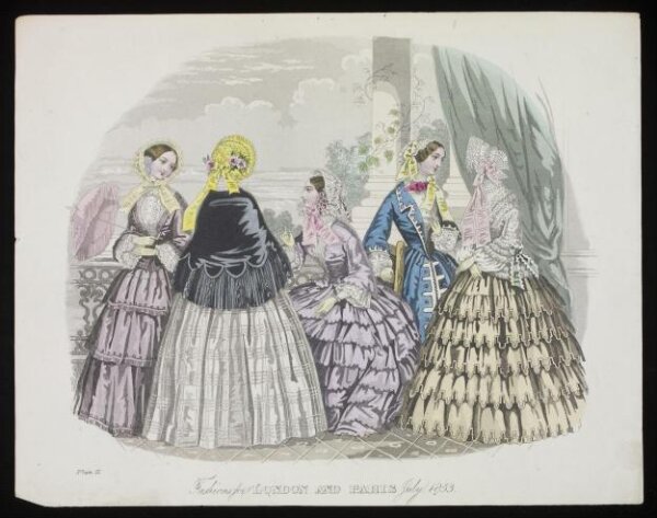 Unknown, Fashions for London and Paris July 1853