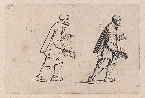 Jacques Callot, Le Paysan qui Salue (The Peasant who Bows), from "Les Caprices" Series B, The Nancy Set