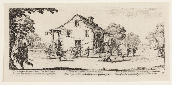 Jacques Callot, Et herberg plyndres