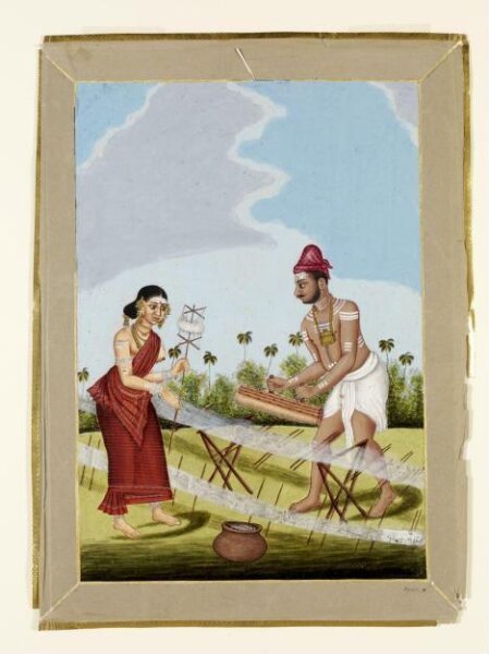 Unknown, A Weaver and his wife