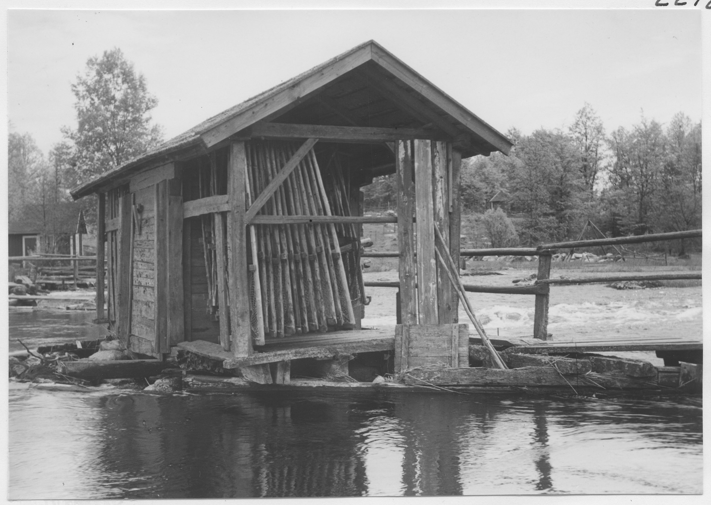 Mårten Sjöbeck, Mörrumsån söder om Ryd med ålfiske
