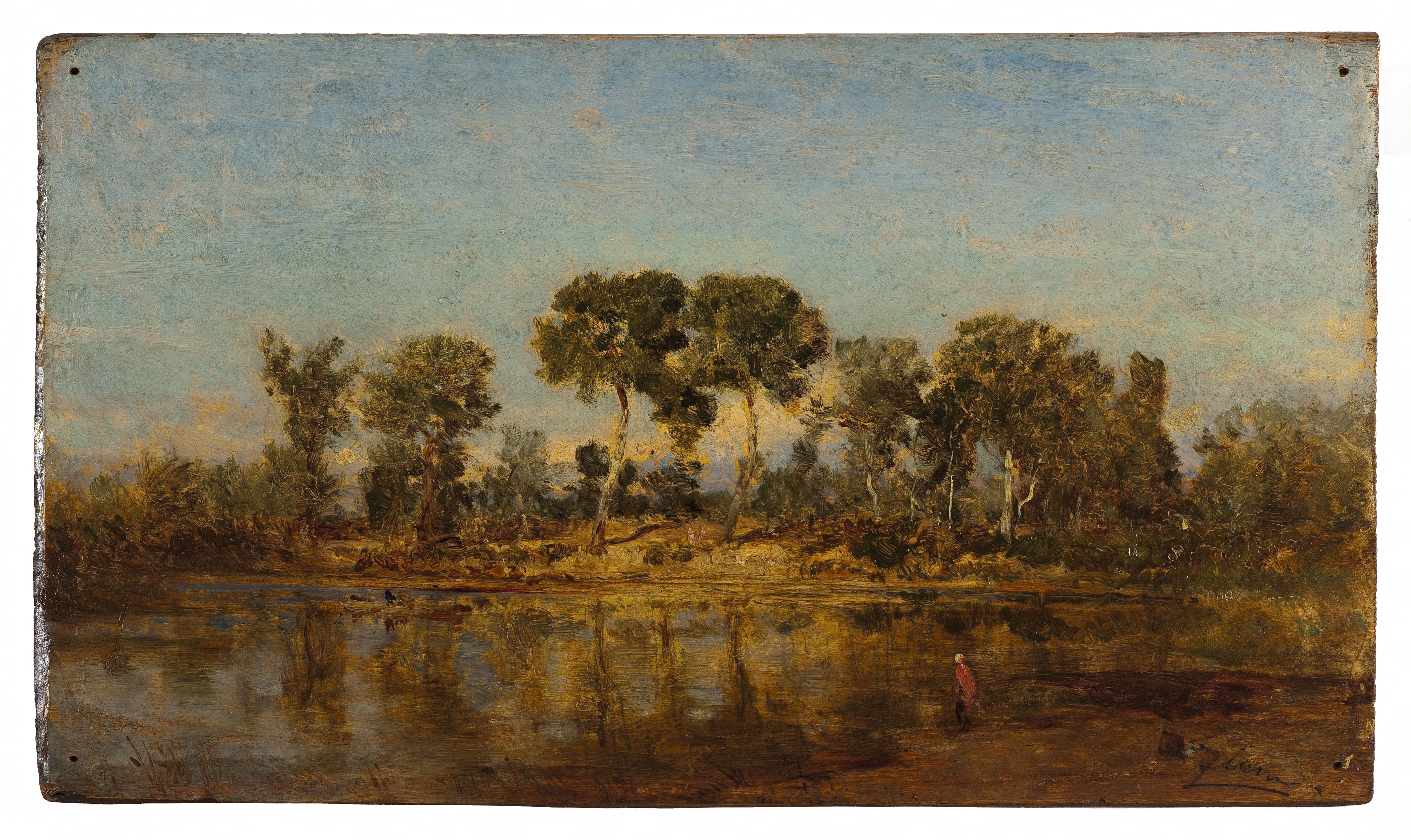 Félix Ziem, Le Rhône entre Arles et Avignon