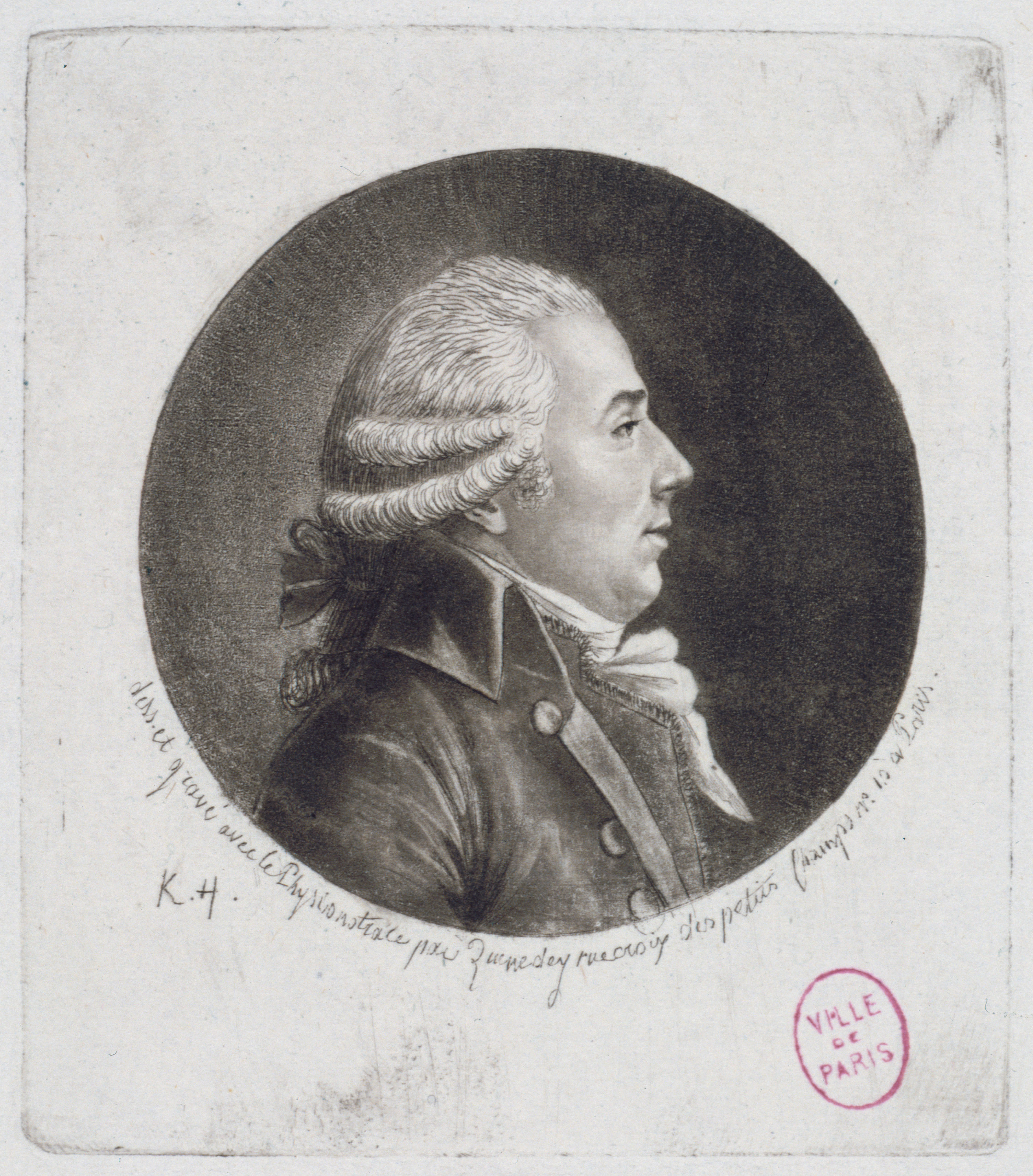 Edmé Quenedey, Portrait de Monsieur Chambon