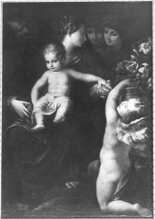 Giulio Cesare Procaccini, Heilige Familie mit Engel