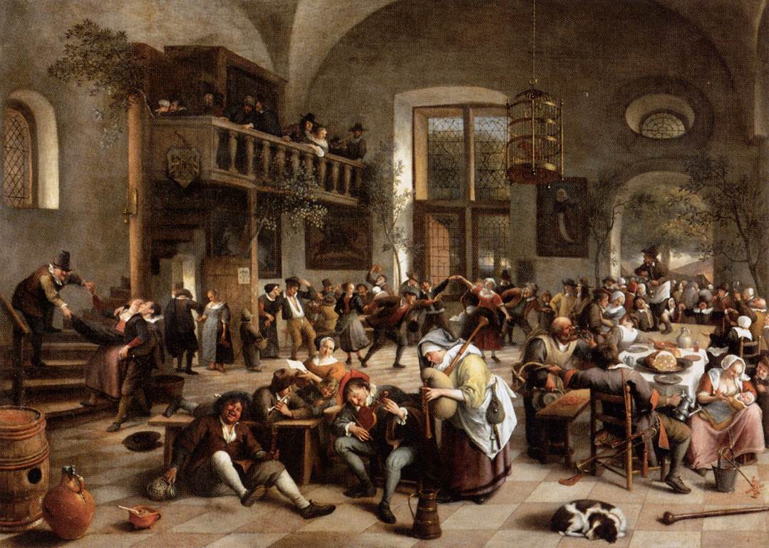 Jan Steen, Revelry at an Inn