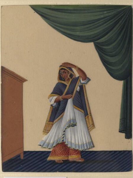 Unknown, One of twelve drawings of musicians and dancing-girls.