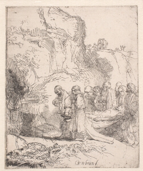 Rembrandt van Rijn, Kristus bæres til graven