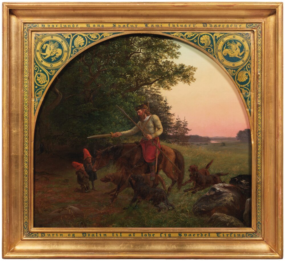 Lorenz Frølich, The King Svafur Forces Durin and Dvalin to Promise him the Tirfing Sword