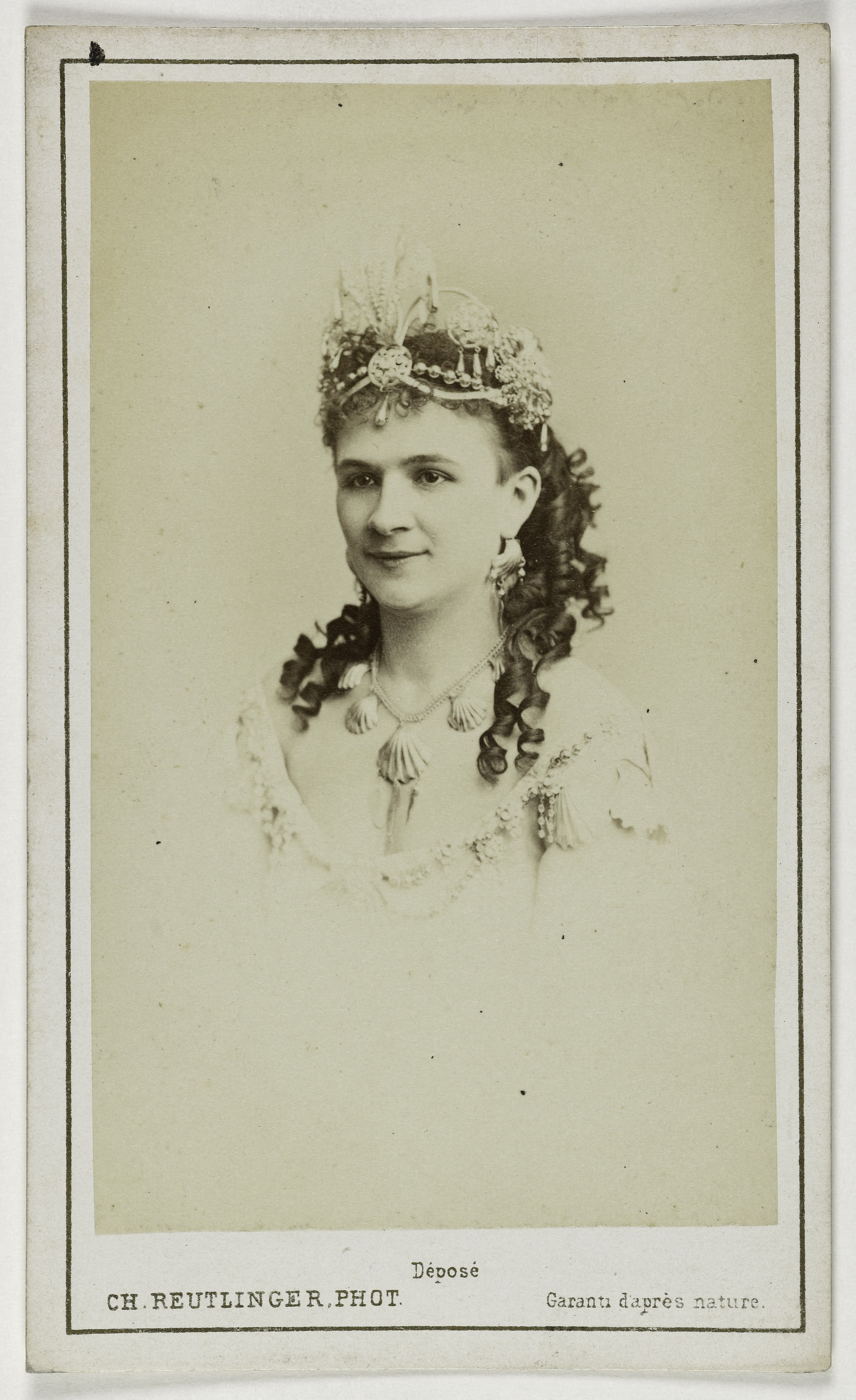 Charles Reutlinger, Portrait de Gilbert Elvire ou Caroline, (actrice)