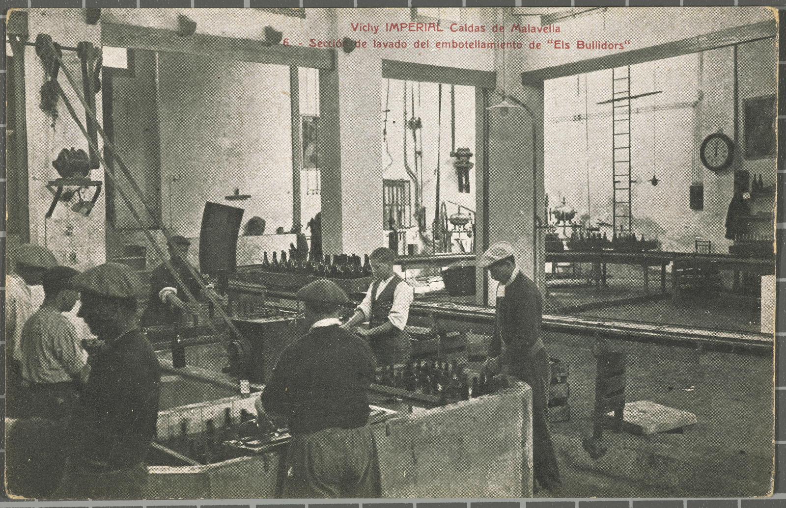 Desconegut, Vichy IMPERIAL Caldas de Malavella 6. Sección de lavado del embotellamiento de\ ‘Les Bullidors\’