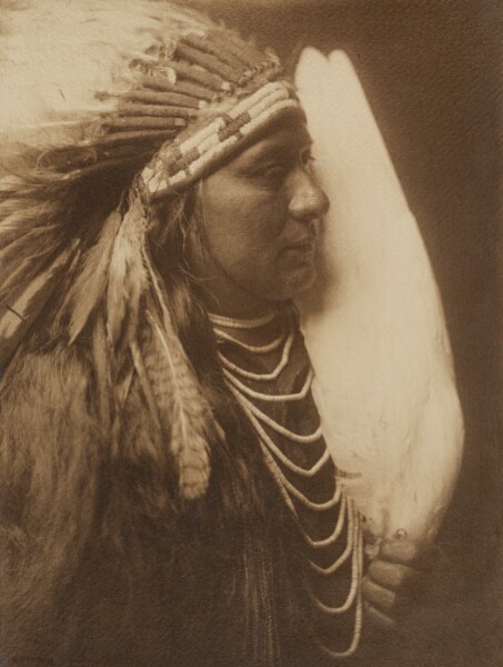 Edward S. Curtis, [Three Feathers - A Nez Perce Native American]