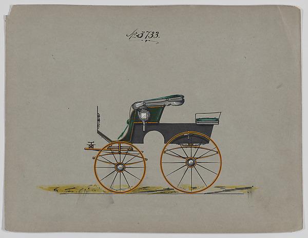 Brewster & Co., Design for Stanhope Phaeton, no. 3733