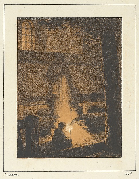 Jean-Baptiste Isabey, Children Holding a Candle in a Church