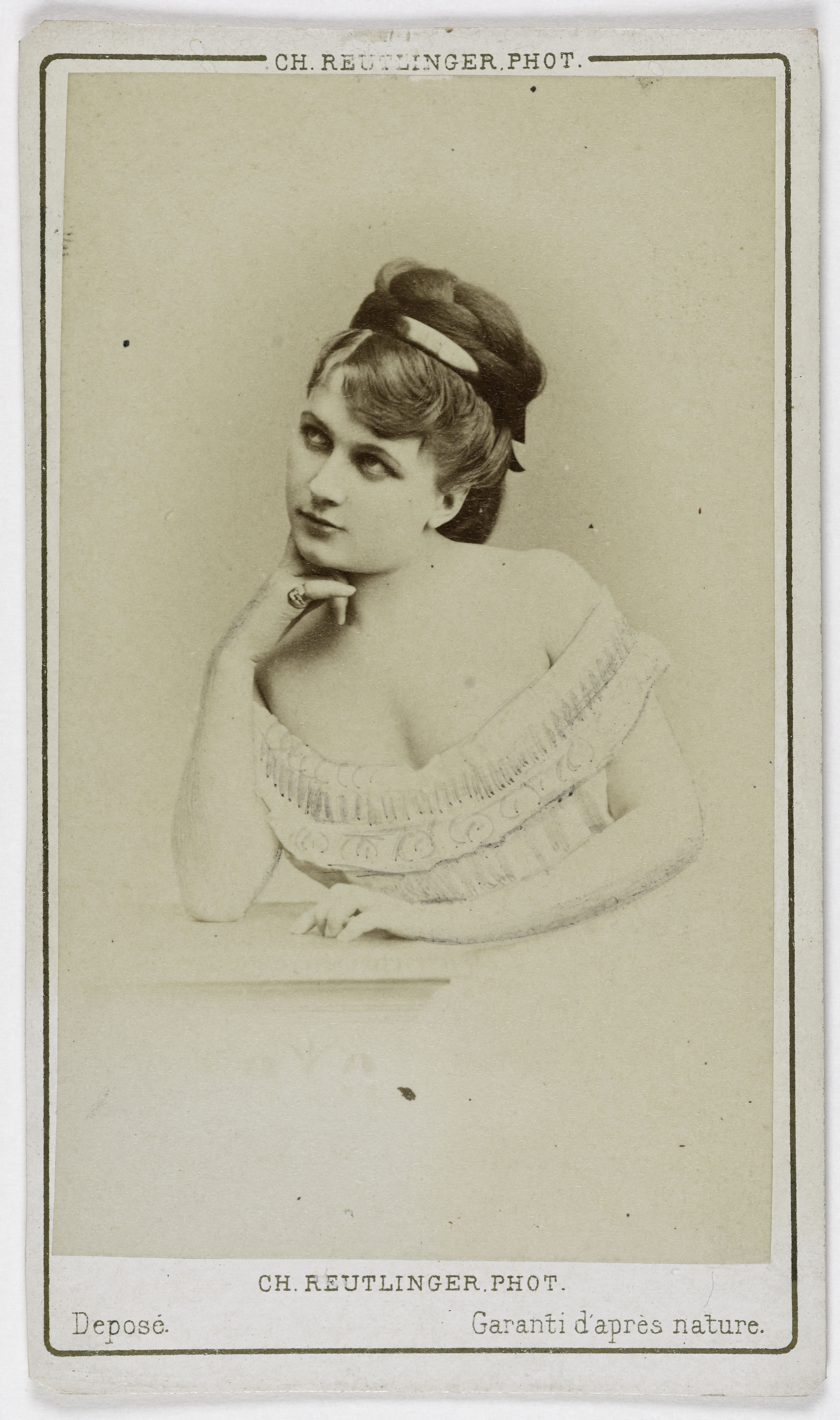 Charles Reutlinger, Portrait d'Henriette Drouard, (actrice aux théâtres de Variétés et de la Gaîté)