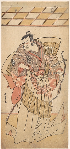 Katsukawa Shunshō　勝川春章, The First Nakamura Nakazo as a Man of High Rank Attired in Naga-Bakama
