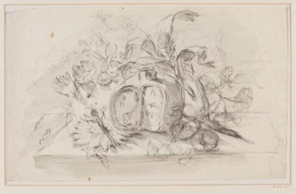 Unknown, Still-life with a Cut-open Pumpkin(?)