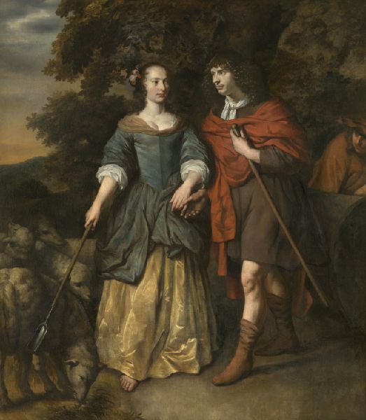 Gerbrand van den Eeckhout, Young Couple in Shepherd's Costumes