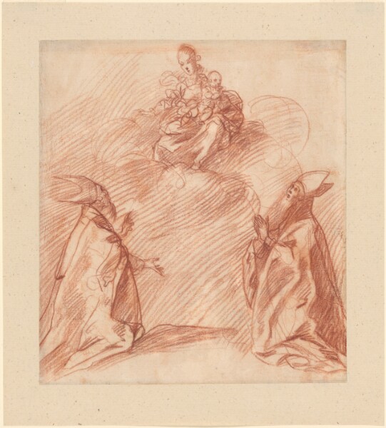 Unknown, The Virgin and Child Appearing to Two Bishops