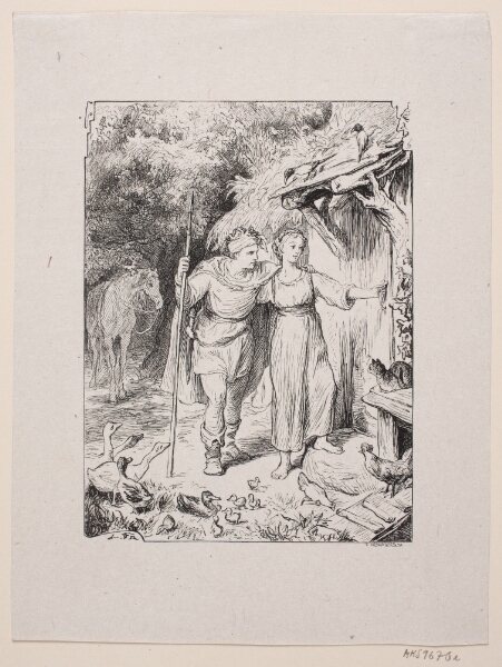 F. Hendriksen, Illustration til "En moders barndomserindringer"