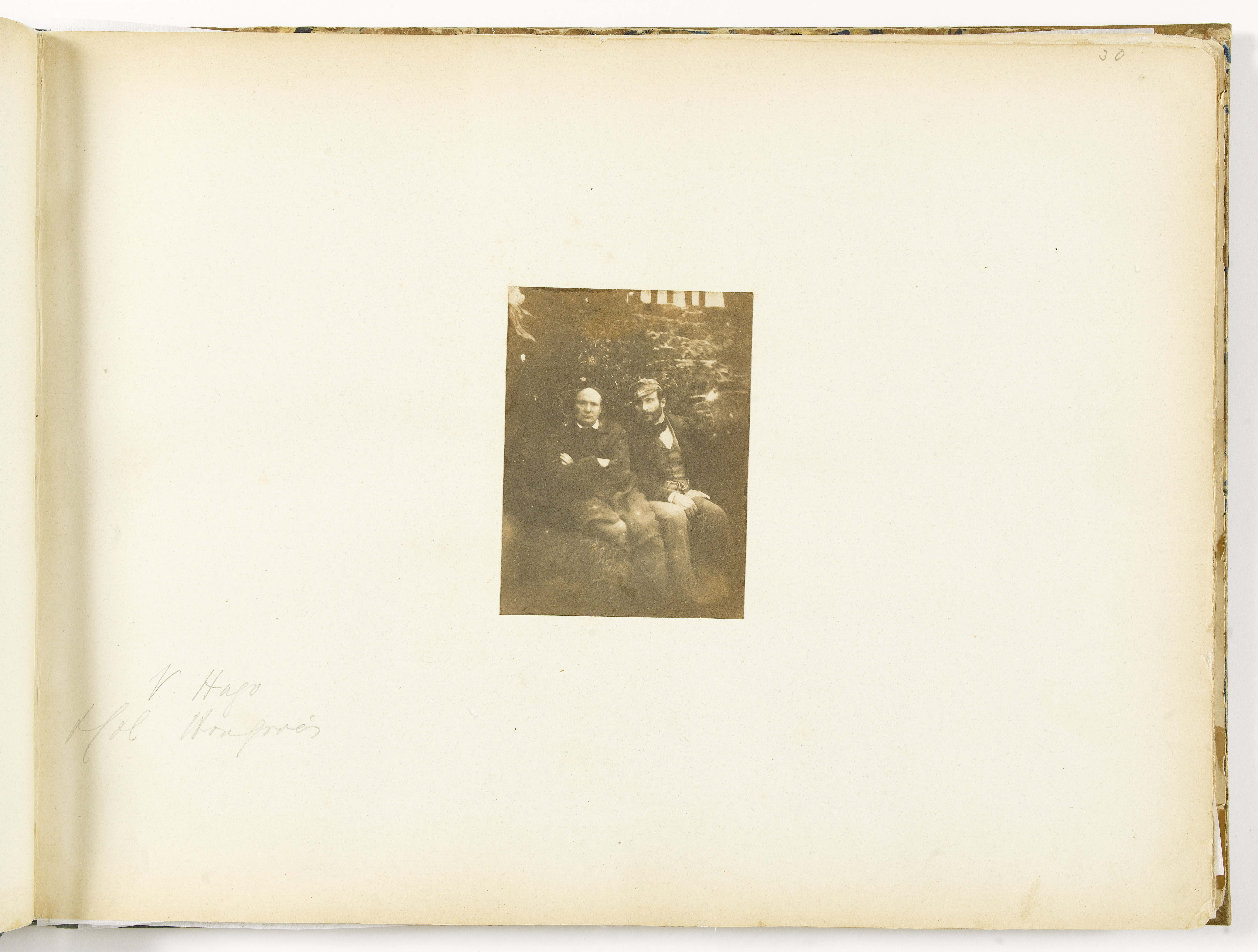 Atelier de Jersey, Album Asplet folio 30, Victor Hugo et un Général hongrois