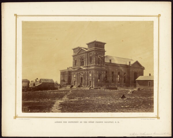 Alexander Gardner, [Catholic Cathedral, Leavenworth, Kansas]