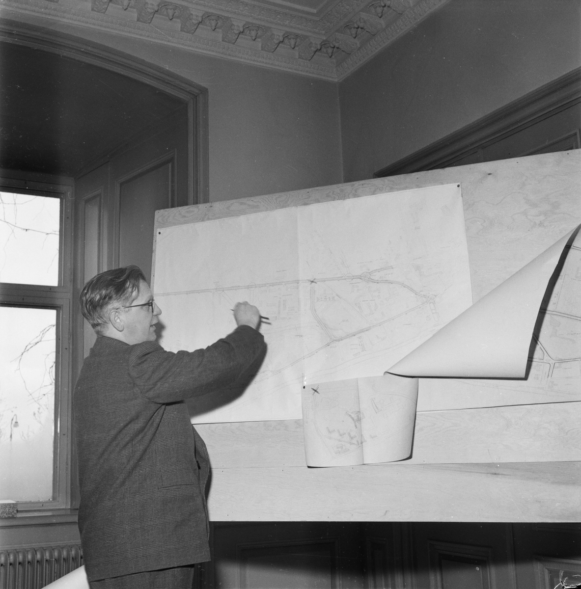 Uppsala-Bild, Vägval, Uppsala 1949