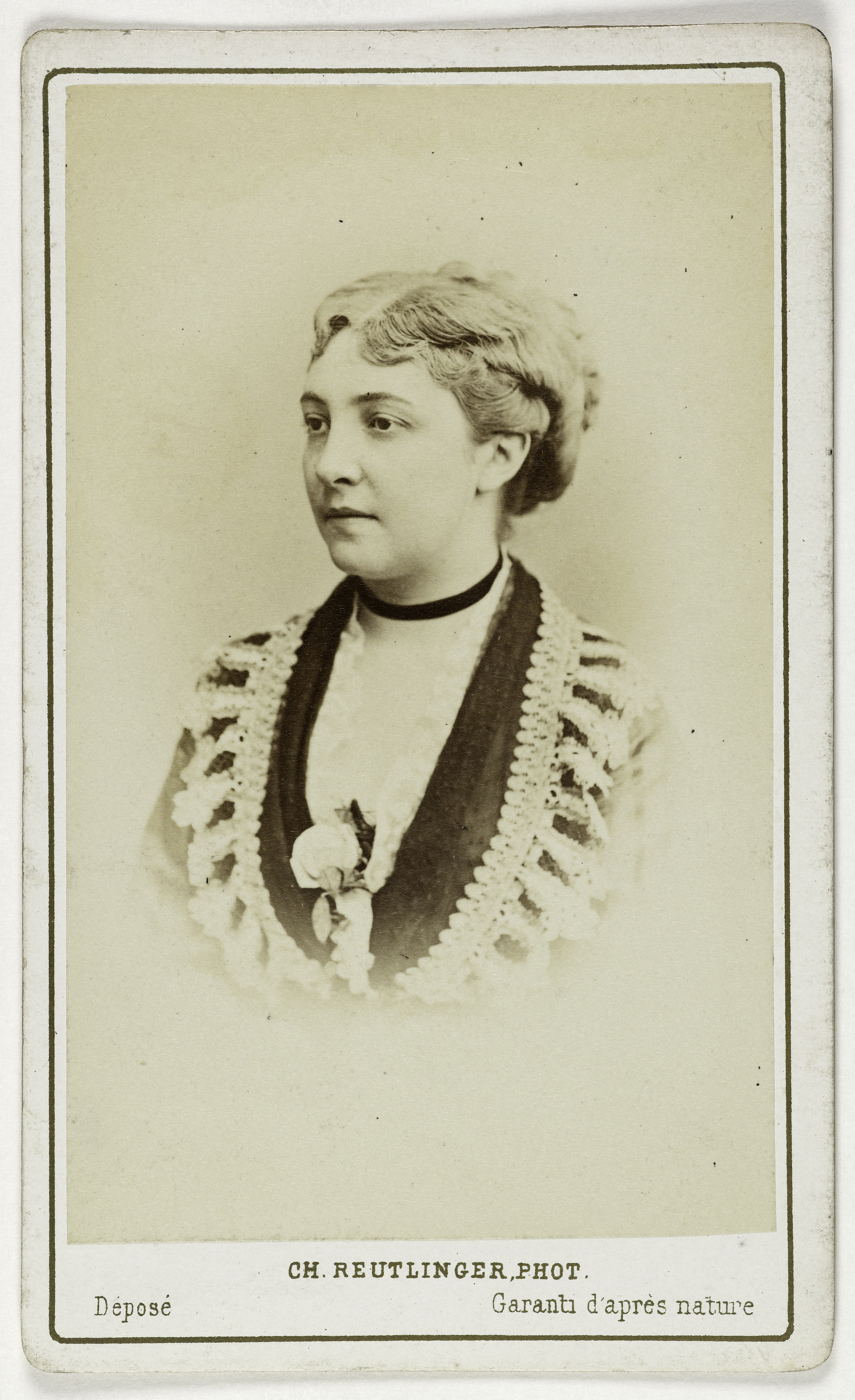 Charles Reutlinger, Portrait de Mademoiselle Gervais, (actrice)