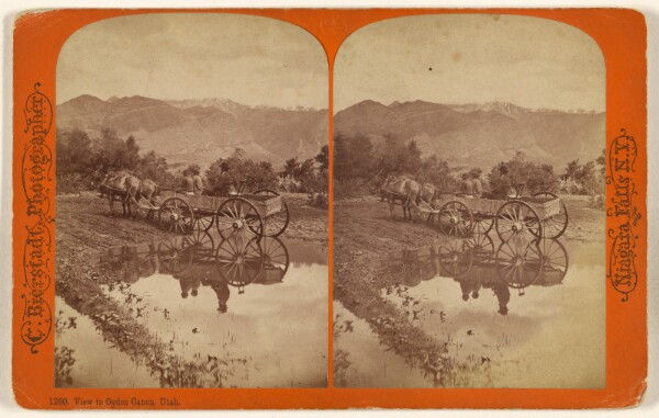 Charles Bierstadt, View in Ogden Canon, Utah.