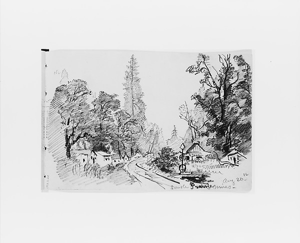 William Trost Richards, South Prairie Aug 20th (from Sketchbook X)