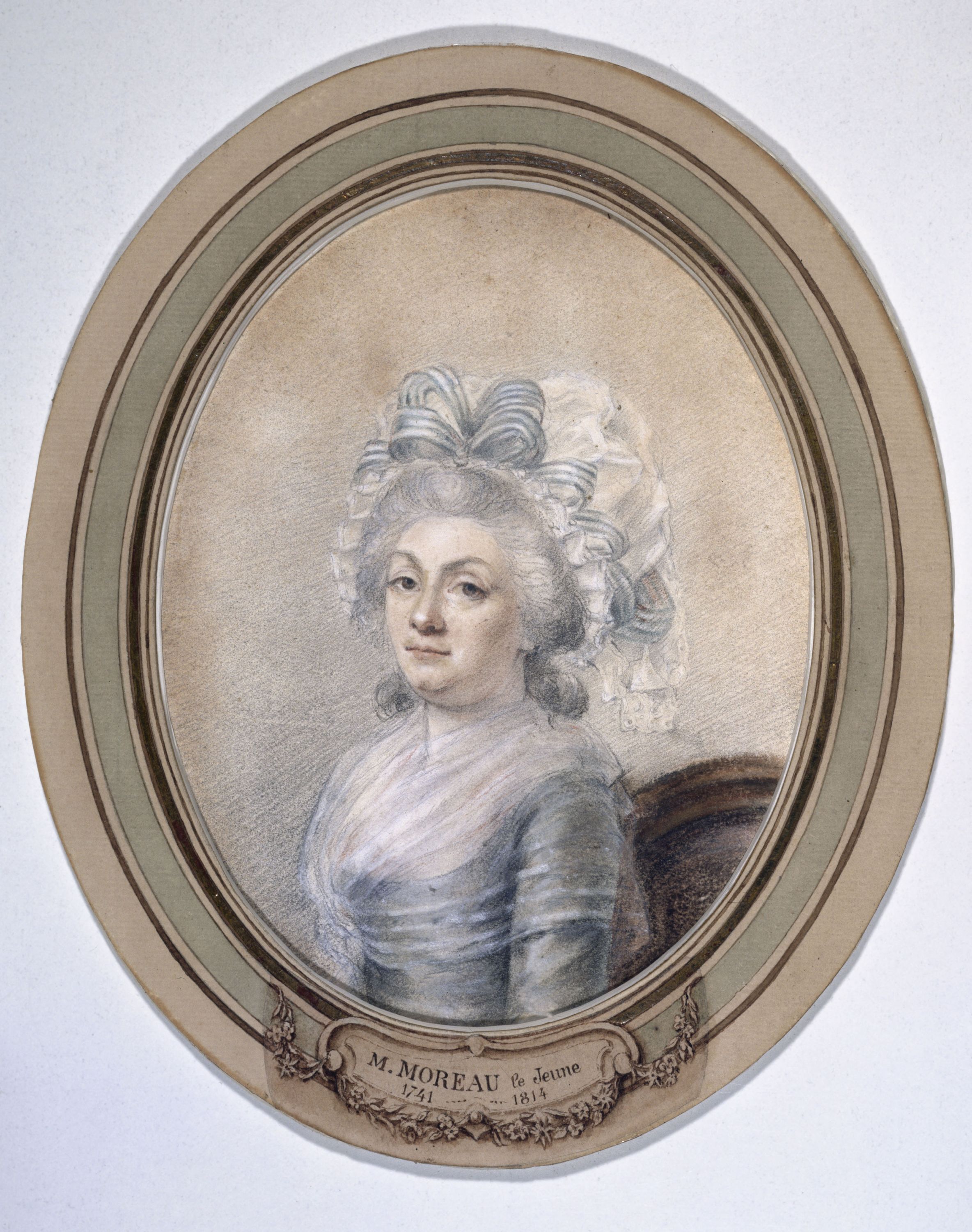 Jean-Michel Moreau, Portrait de femme
