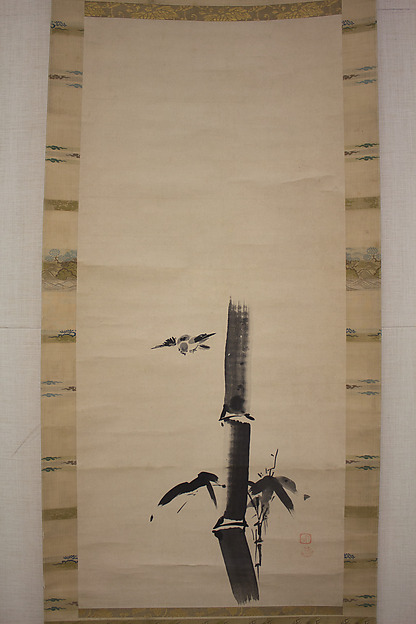 Kano Tan'yū, Sparrow and Bamboo