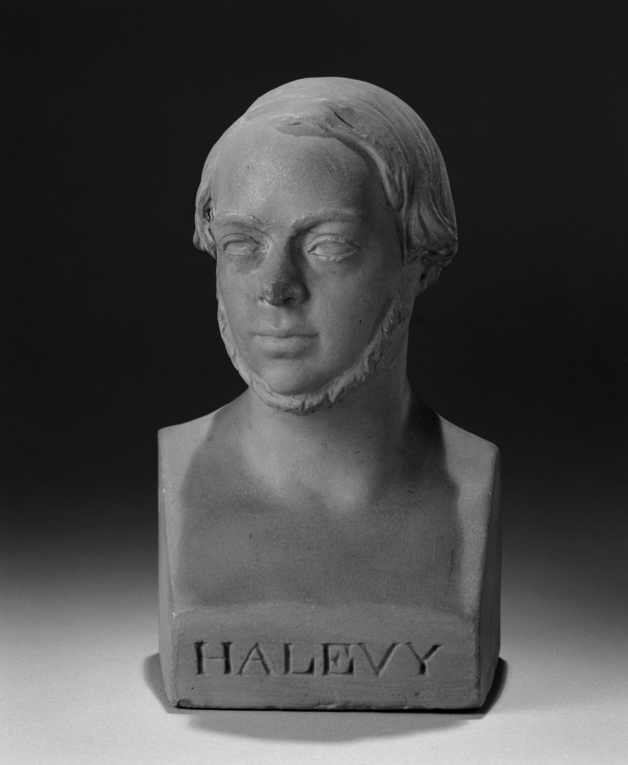 Jean Pierre Dantan, Portrait sérieux de Jacques-Fromental-Elie Halévy (1799-1867), compositeur.