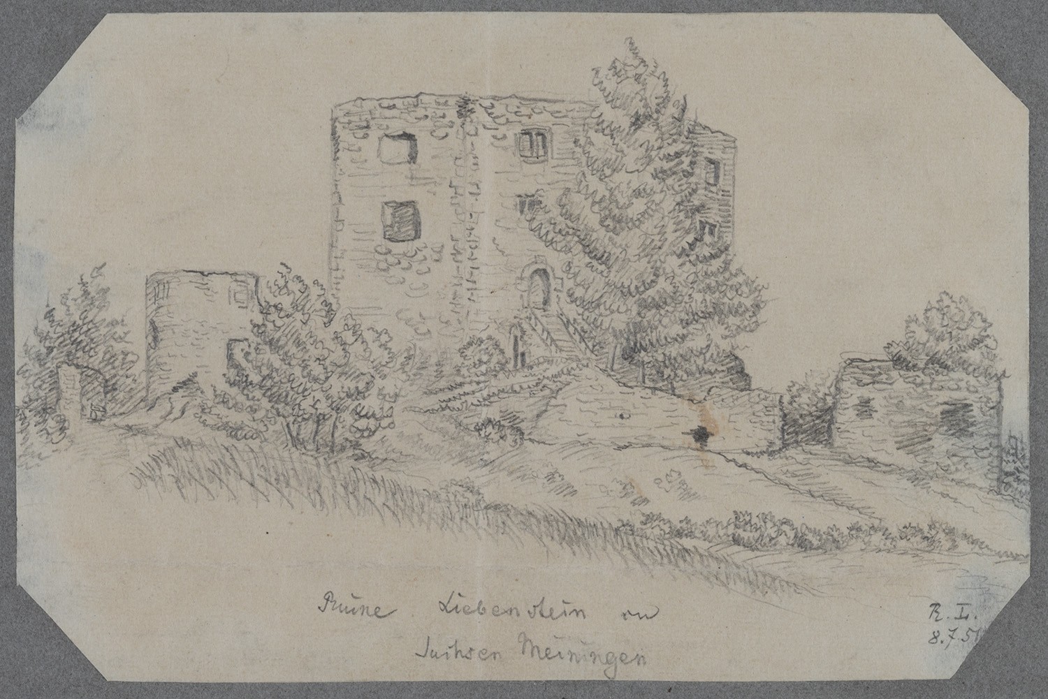 Rudolf Lutter, Liebenstein (Bad Liebenstein, Thüringen): Burgruine Liebenstein von Süden