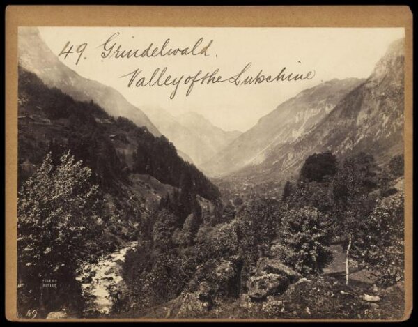 Francis Frith, Grindelwald Valley of the Lutschine