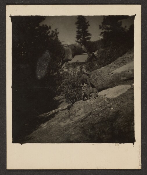 Louis Fleckenstein, [Man and Dog in Landscape]