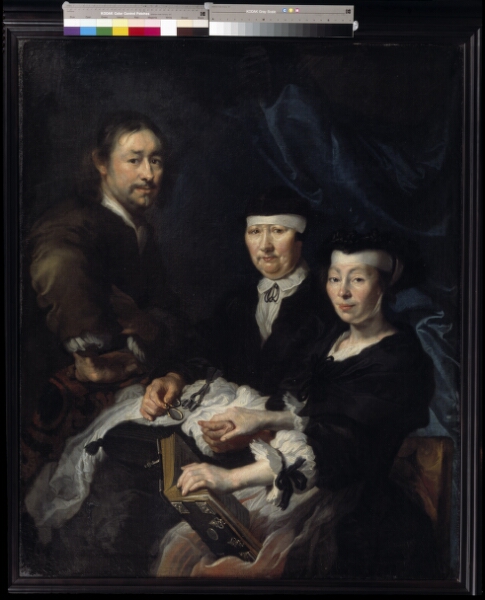 Karel van Mander III, Kunstneren med sin familie