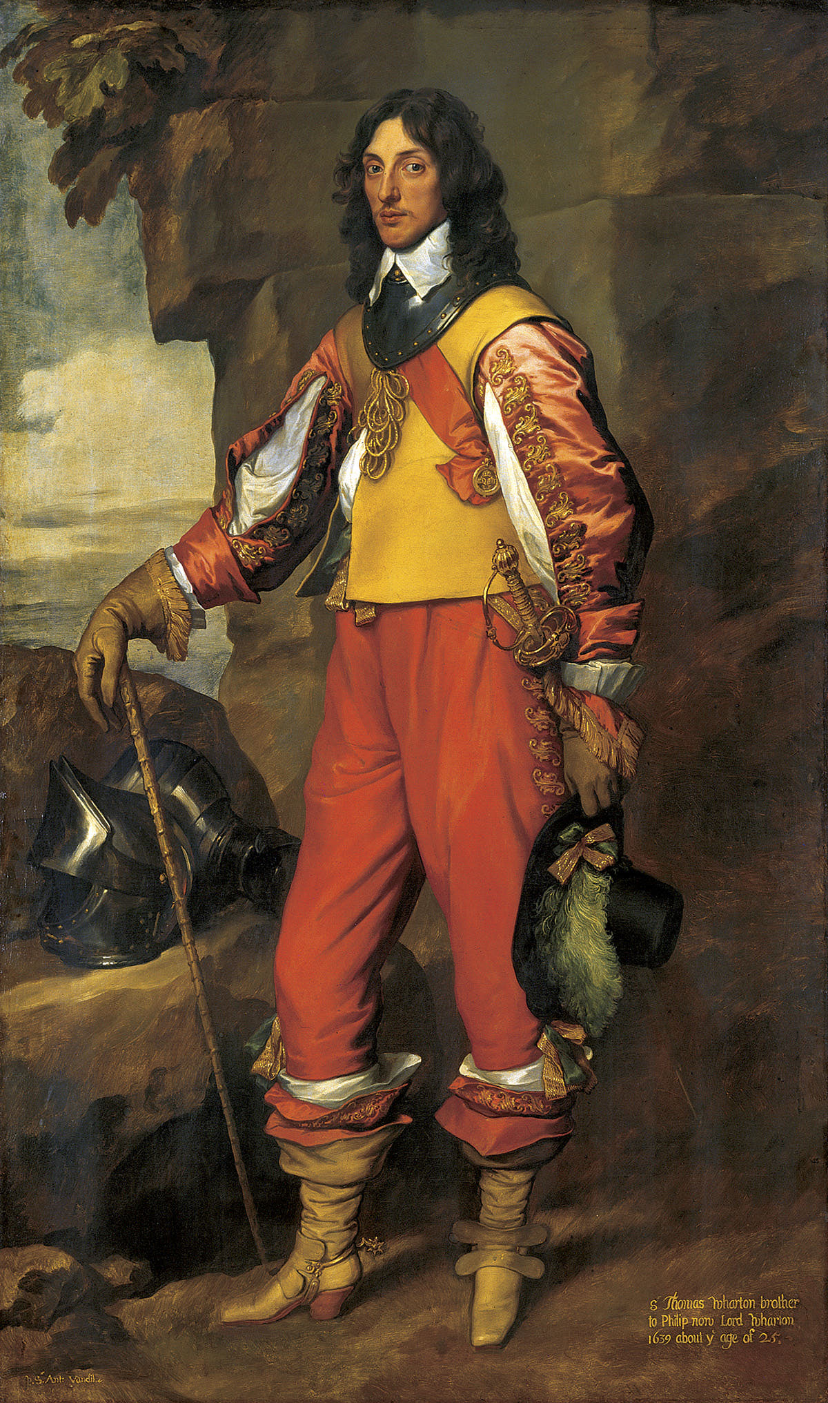 Anthony van Dyck, Portrait of Sir Thomas Wharton (1615-1684)