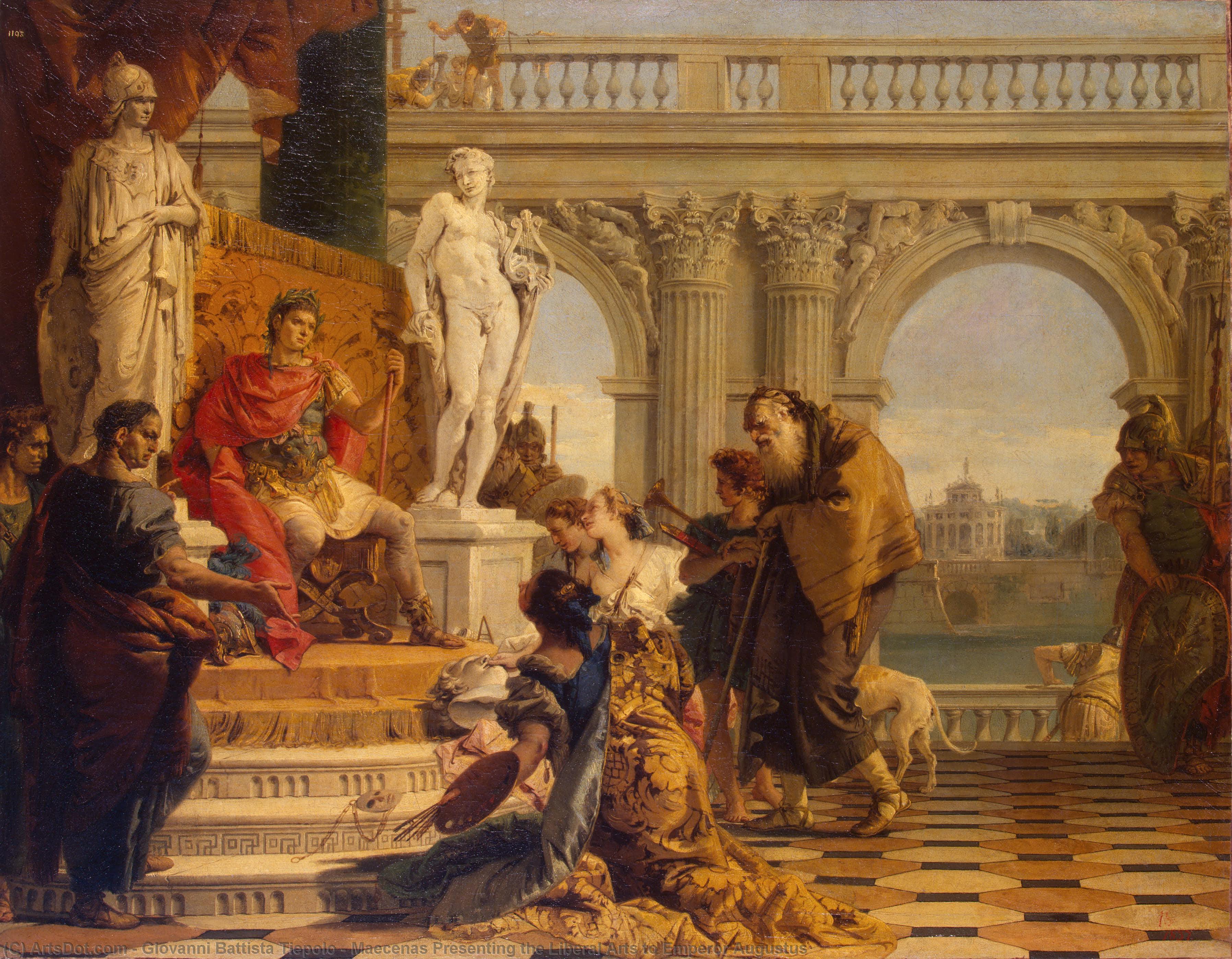 Giovanni Battista Tiepolo, Maecenas Presenting the Liberal Arts to Emperor Augustus