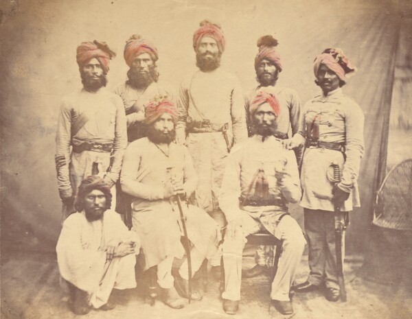 Unknown, [Eight Indian Military Officers]