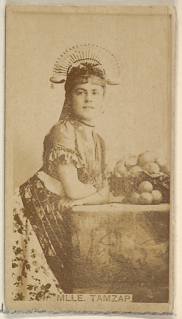 Allen & Ginter, Mlle. Tamzap, from the Actors and Actresses series (N45, Type 8) for Virginia Brights Cigarettes