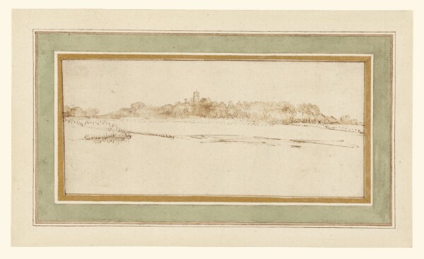 Rembrandt Harmensz. van Rijn, Landscape with the House with the Little Tower