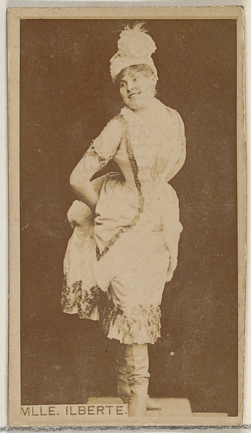 Allen & Ginter, Mlle. Ilberte, from the Actors and Actresses series (N45, Type 8) for Virginia Brights Cigarettes