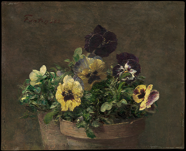 Henri Fantin-Latour, Potted Pansies