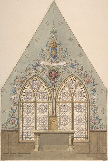 Jules-Edmond-Charles Lachaise, Design for Altar and Chapel, Farnborough