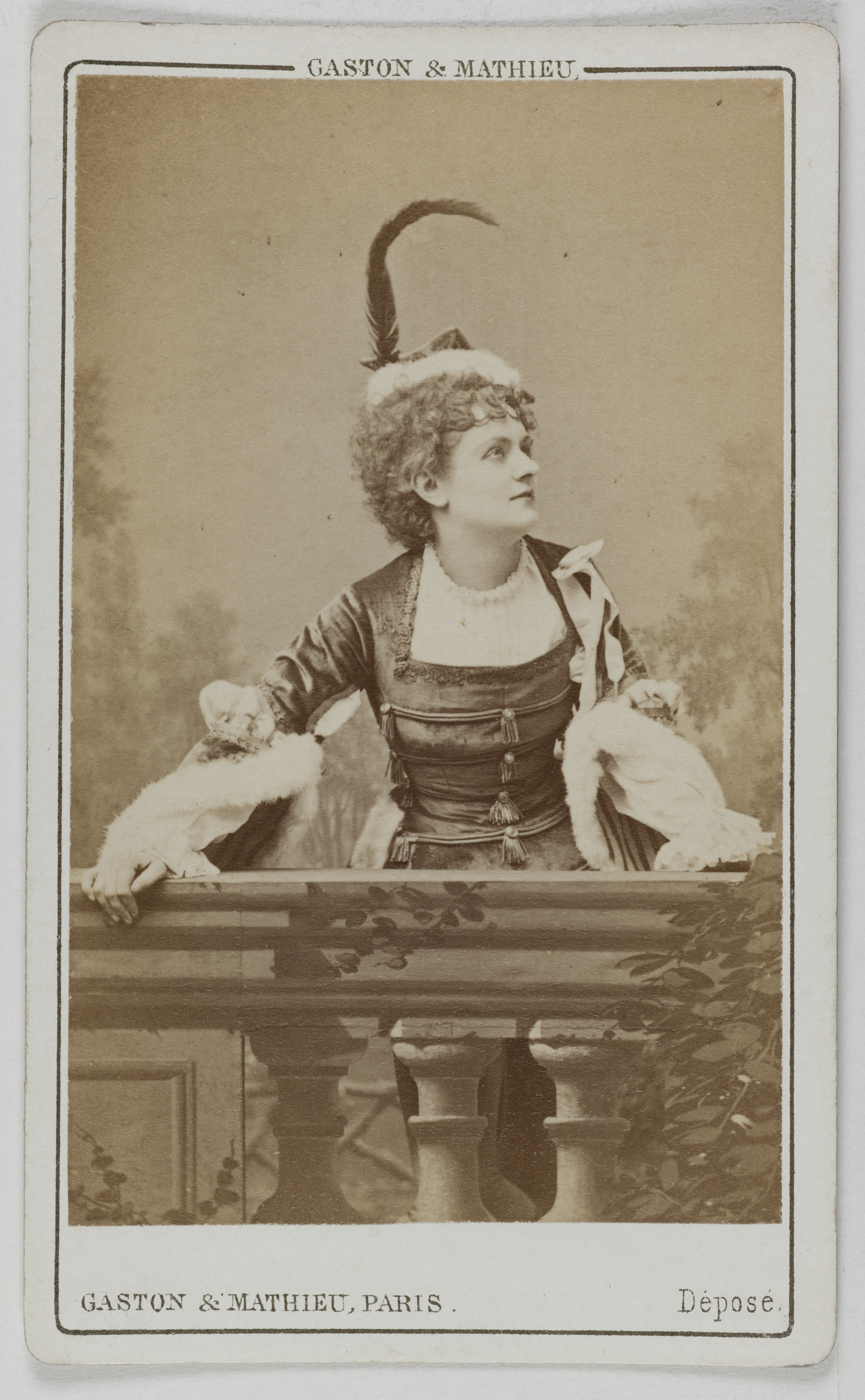 Gaston & Mathieu, Portrait de Berthe Lefèvre, (actrice aux Folies)