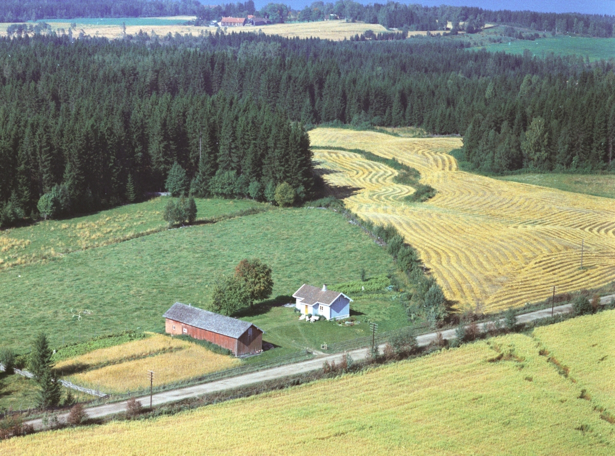 Widerøes Flyveselskap A/S, Flyfoto, Fredbo, Gaupen, Ringsaker.