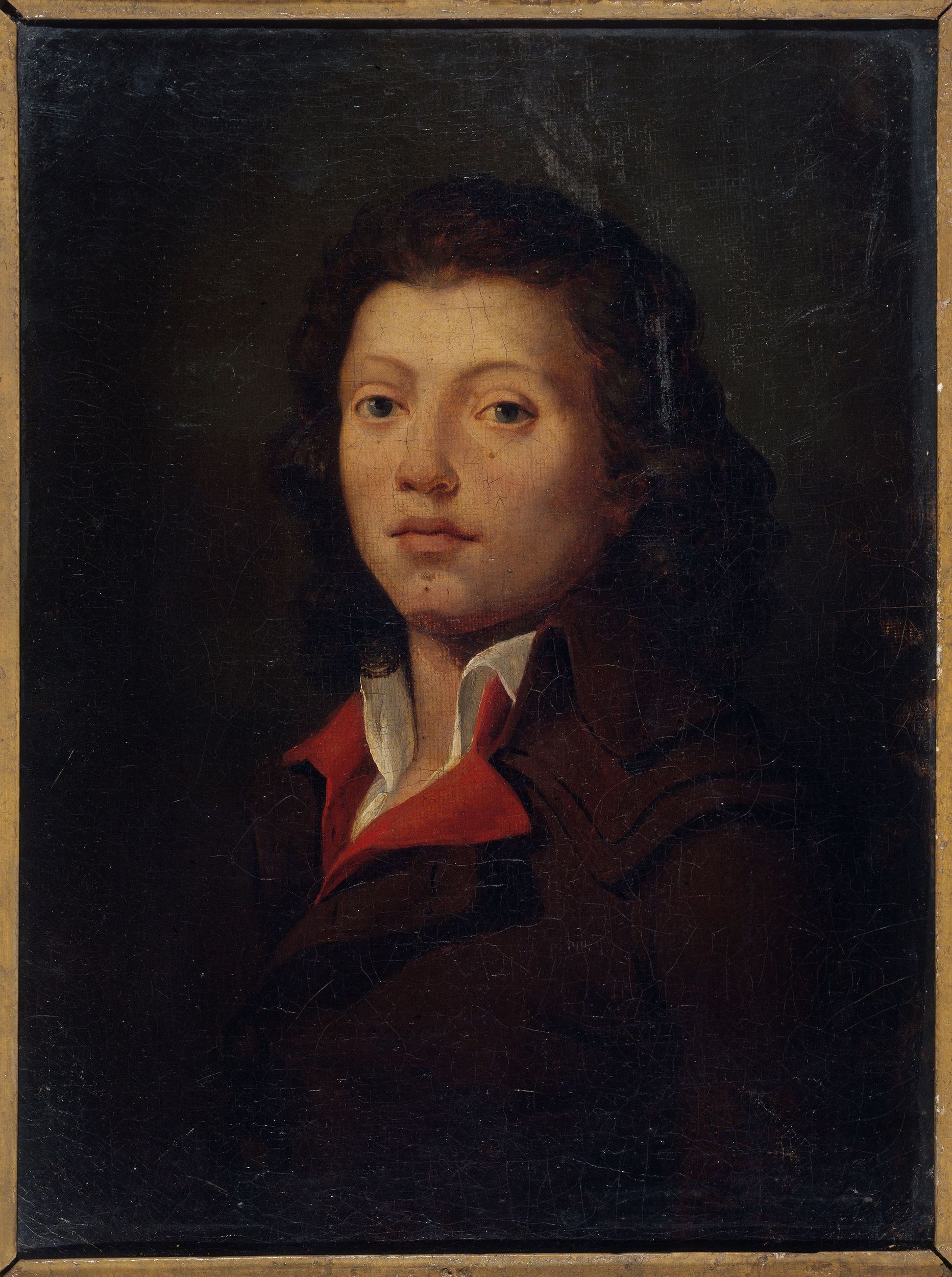 Anonyme, Portrait de jeune homme d'époque révolutionnaire.