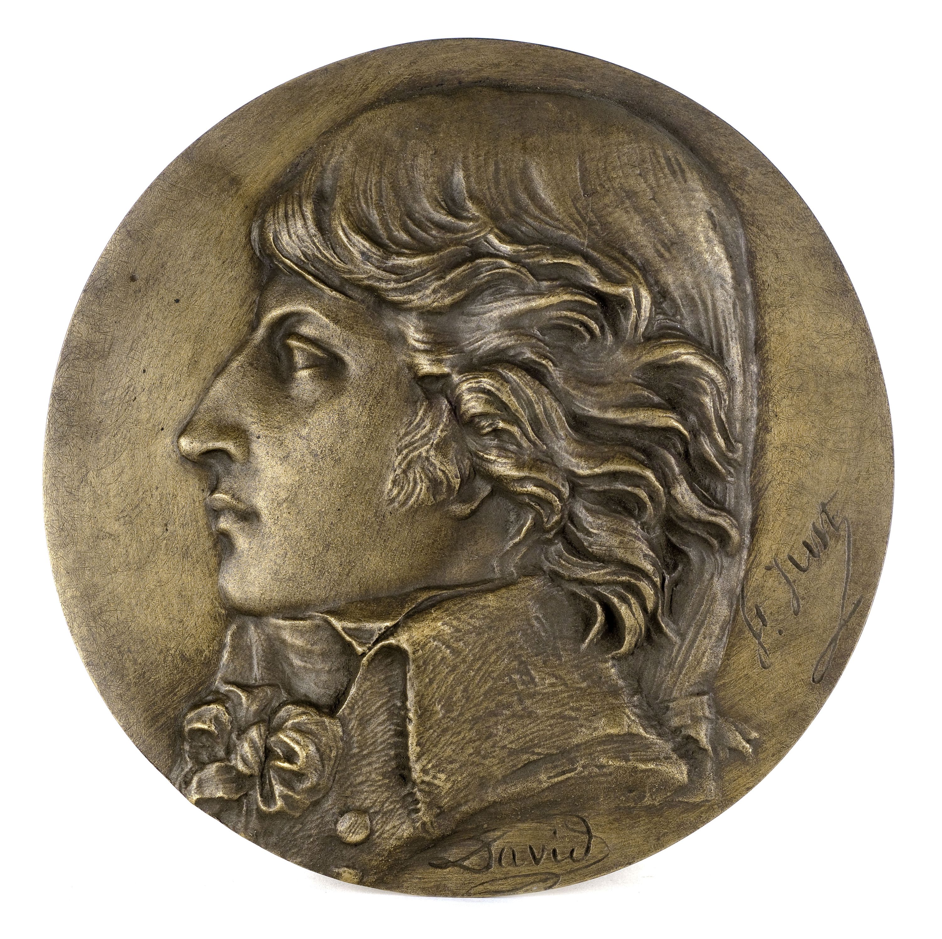 David d'Angers, Portrait d'Antoine de Saint-Just (1767-1794), conventionnel