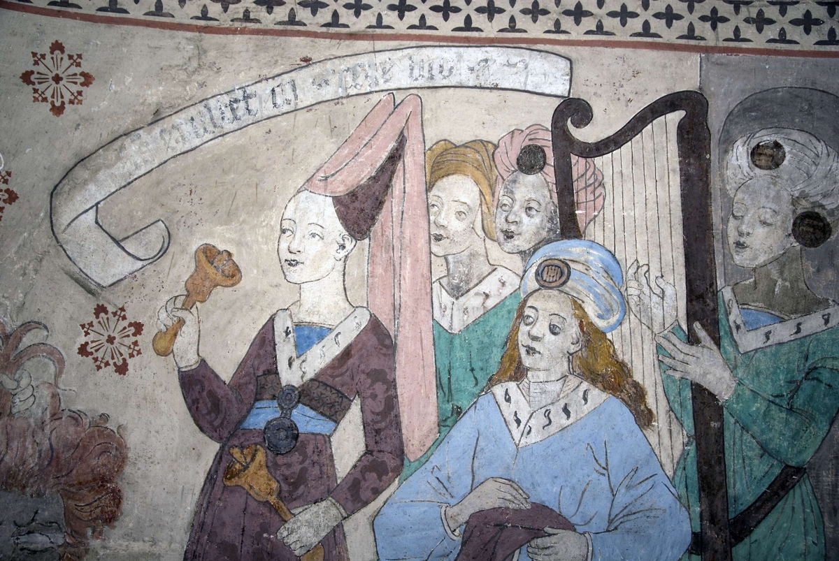 Bengt Backlund, Kalkmålning i Husby-Sjutolfts kyrka, Uppland 2009
